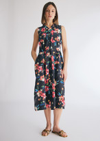 Thumbnail for your product : Engineered Garments Women's Classic Dress in Black Tropical Floral Print, Size 1
