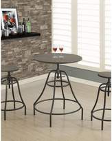 Thumbnail for your product : Monarch 3-Piece Distressed Brown and Bronze Metal Dining Set