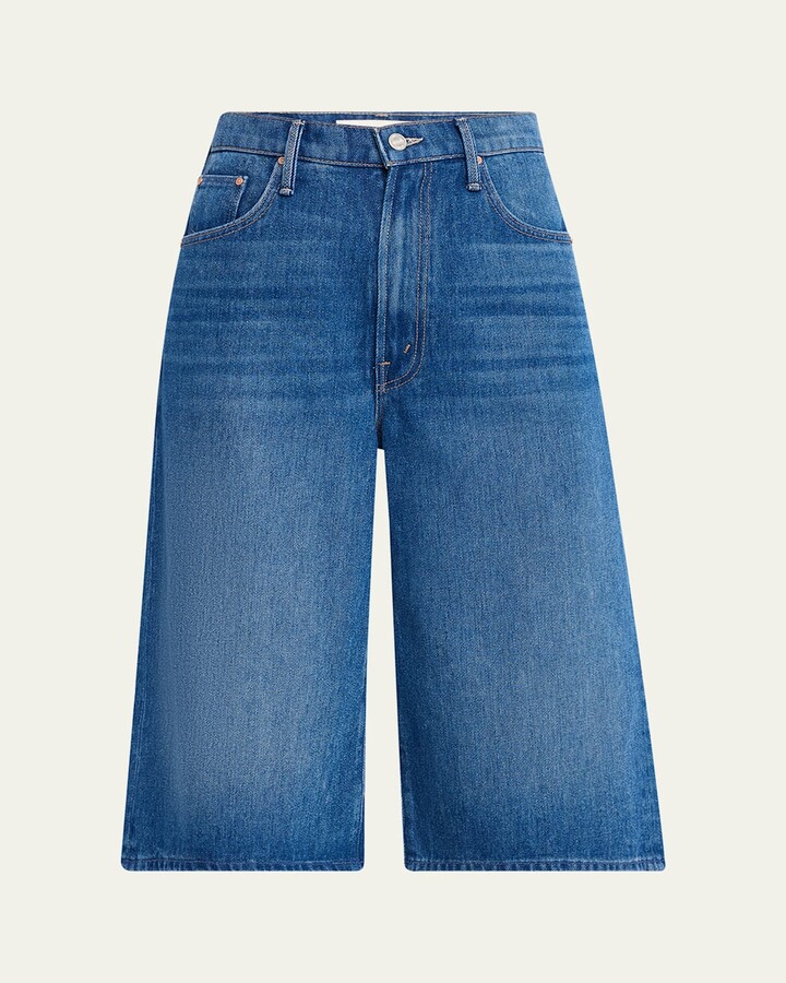 Mother The Whole Lot Zip Capri Jeans