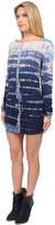Thumbnail for your product : Hard Tail Long Sleeve Mini Dress in Skeleton