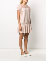 Thumbnail for your product : RED Valentino ruffled T-shirt mini dress