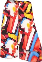 Thumbnail for your product : Zeetaq New Women's Plus Size Cropped Plain Elasticated Waist Stretch Ladies Mini Culottes Shorts UK Size 8-26