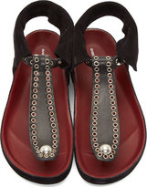 Thumbnail for your product : Isabel Marant Black Lapsy Eyelet Sandals