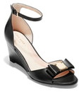 cole haan tali bow wedge sandal