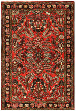 Mirso Oriental Handmade Rectangle 3'3" x 4'11" Wool/Cotton Area Rug in Brown/Orange
