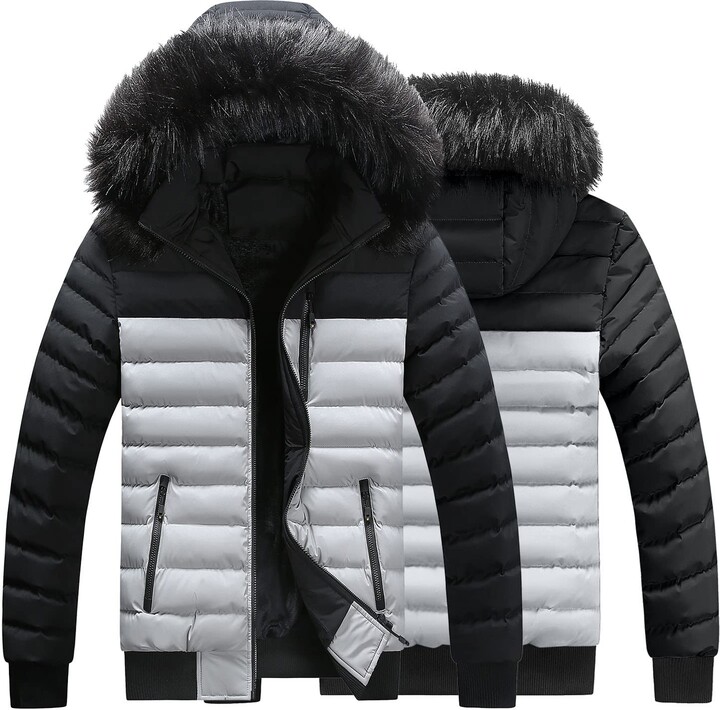 Generic Puffer Padded Jackets Men's Quilted Down Jackets Winter Outddor