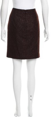 Andrew Gn Metallic Tweed Skirt