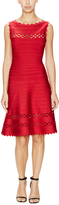 Thumbnail for your product : Herve Leger Audrina Scalloped Boatneck Dress