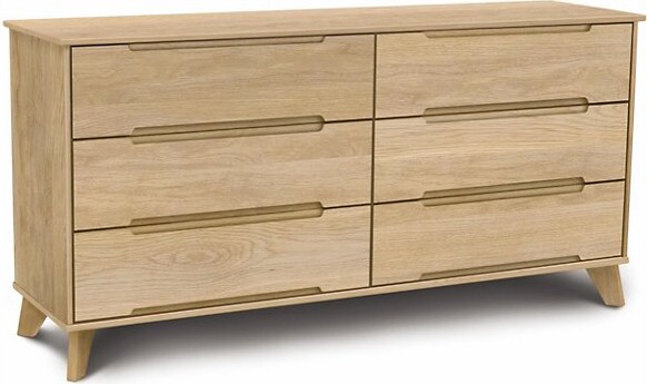 Copeland Furniture Linn 6 Drawer Dresser in Beige