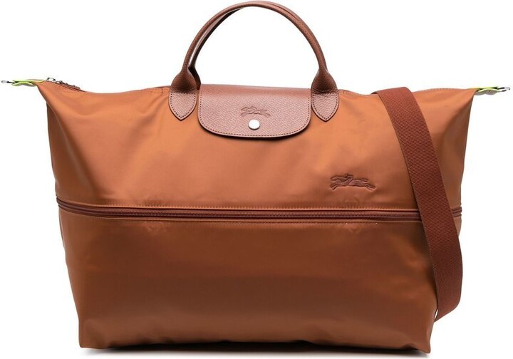  Longchamp Le Pliage Club Large Travel Tote Bag, Orange