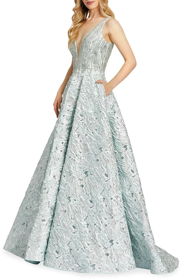 brocade formal dress