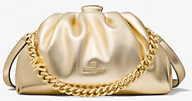 Nola small metallic faux leather crossbody bag Clearance