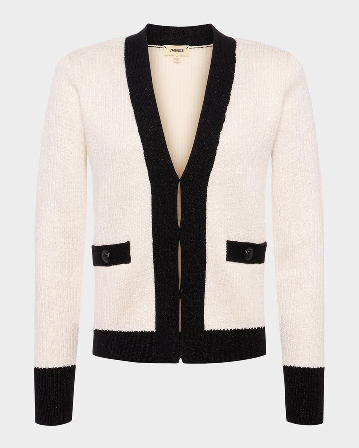 L'Agence Jinny Sequin Cardigan
