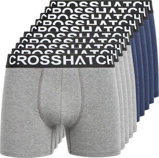 3 Pack Crosshatch Mens Designer Boxer Shorts Boxers Underwear 