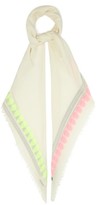 Thumbnail for your product : Alexander McQueen Neon-skull Wool-blend Scarf - Pink Multi