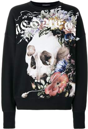 Alexander McQueen floral skull sweatshirt