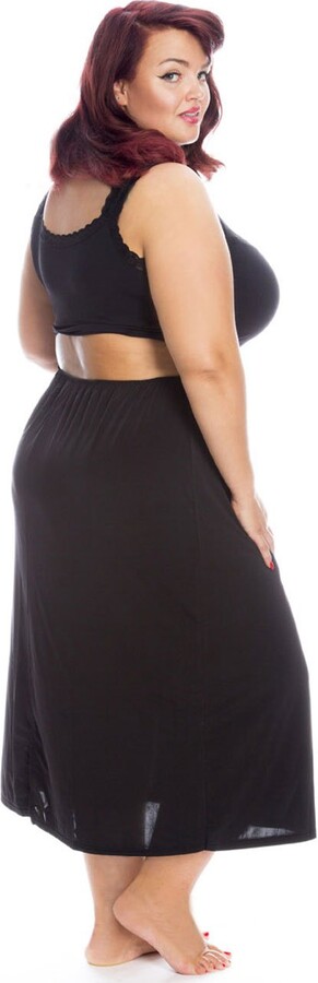 plus size half slips