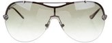 Thumbnail for your product : Saint Laurent Rimless Shield Sunglasses