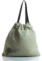 Thumbnail for your product : Paul Smith Paul Beige Brown Purple Canvas Leather Strap Tote Handbag