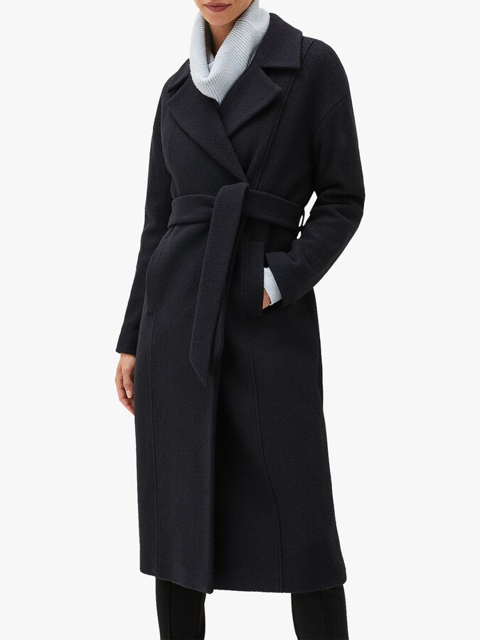 ladies wool wrap coat