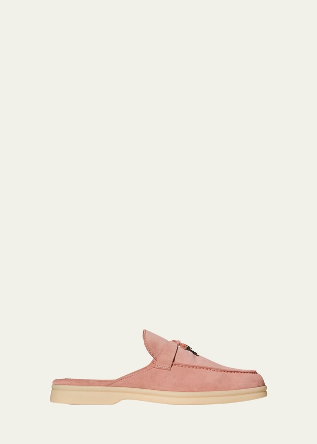 loro piana babouche charms walk suede mules