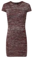 Thumbnail for your product : New Look Burgundy Space Dye Wrap Hem Dress