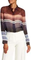 Thumbnail for your product : Lafayette 148 New York Carlise Sheer Silk Blouse