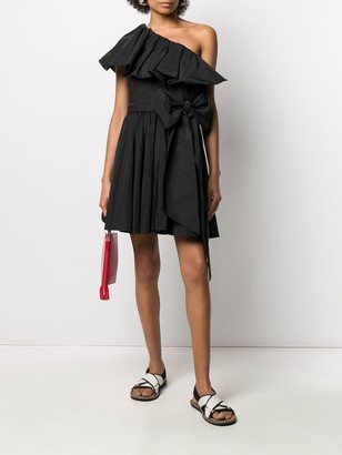 Valentino Asymmetric Ruffled Dress