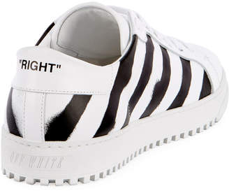 Off-White Men's Diagonal Spray-Stripe Fashion Sneakers