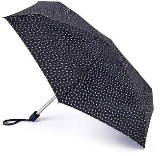 Lulu Guinness Black Foil Lips Umbrella