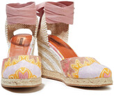 Thumbnail for your product : Missoni Crochet-knit Wedge Espadrilles