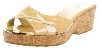 Jimmy Choo Patent Leather Sandals Yellow