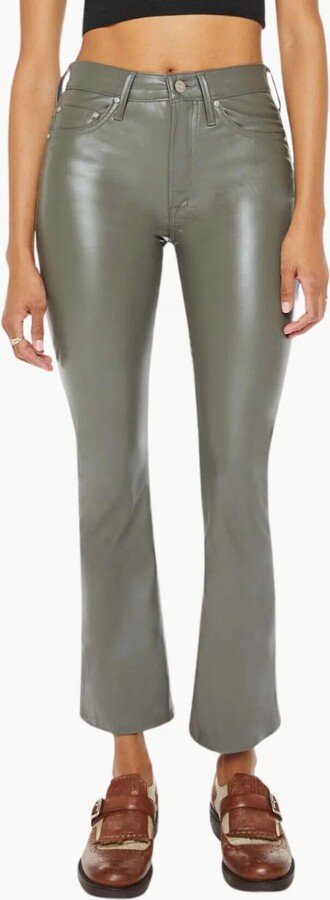 Mother Insider Flood Jeans In Cinder Block