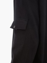 Thumbnail for your product : Martine Rose Shock Cord Back-appliqued Cotton Shirt - Black