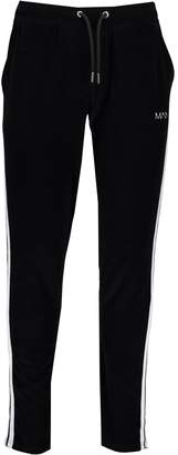 boohoo Original MAN Velour Tapered Jogger With Side Tape