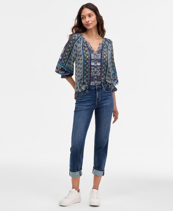 Liverpool Los Angeles Women's Marley Girlfriend Cuffed Jeans