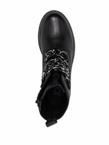 Thumbnail for your product : Cult Leather Chain-Trim Ankle Boots