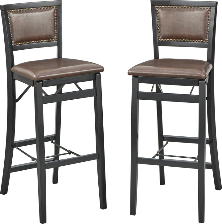 Simple Living Addison 30inch Solid Wood Folding Barstool ShopStyle
