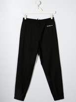 Thumbnail for your product : DSQUARED2 Kids TEEN logo-print woollen trousers