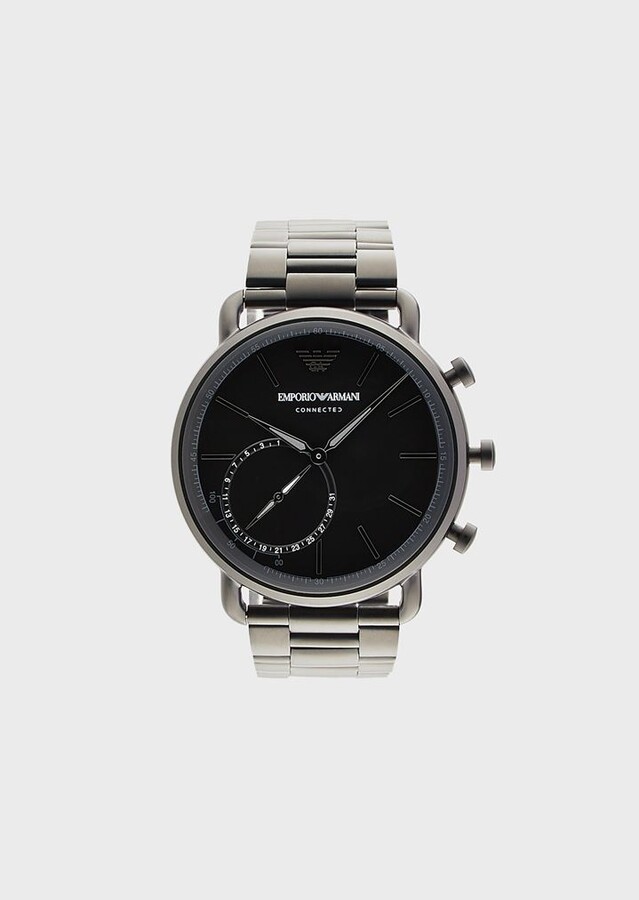 Emporio Armani Smartwatch Hybrid Con Cinturino In Acciaio A Tre Maglie -  ShopStyle Watches