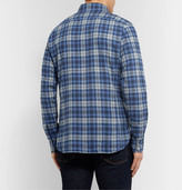 Thumbnail for your product : Tom Ford Button-Down Collar Checked Brushed-Cotton Shirt