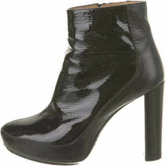 balenciaga patent leather boots