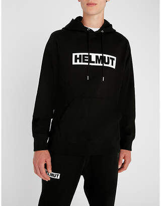 Helmut Lang Logo-print cotton-jersey hoody