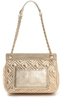Thumbnail for your product : Tory Burch Marion Metallic Quilt Small Bag