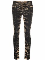 Thumbnail for your product : Roberto Cavalli Tiger-Print Skinny Jeans