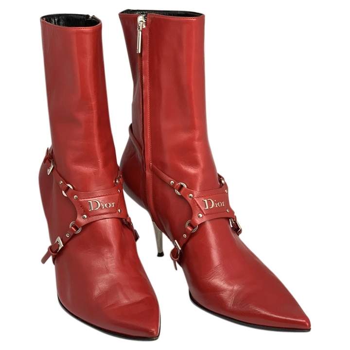 dior red boots