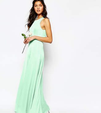 Fame & Partners Asleigh Maxi Dress With Open Back And Side Splits