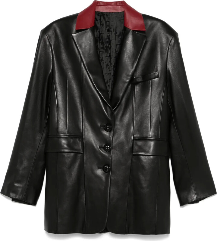 Rabanne Leather Blazer