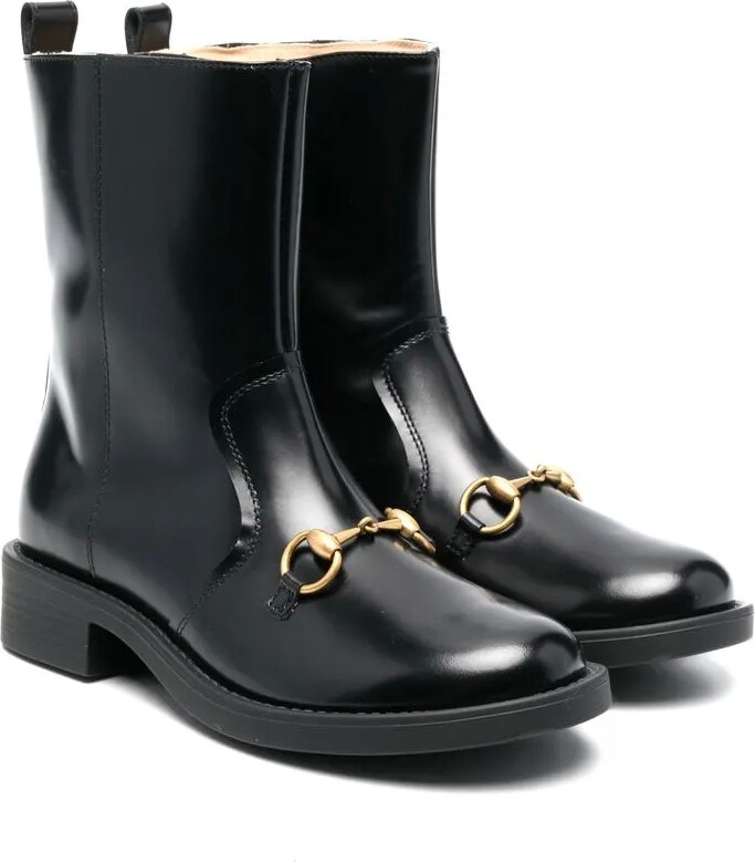 Gucci Children Aisha leather boots