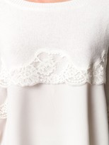 Thumbnail for your product : Twin-Set Tiered Lace Jumper